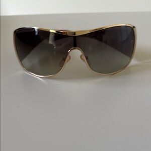 Dior Stylish Gold and Taupe Sunglasses